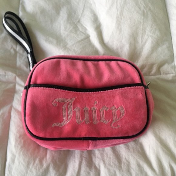 Juicy Couture Handbags - hot pink juicy couture bag in velour fabric